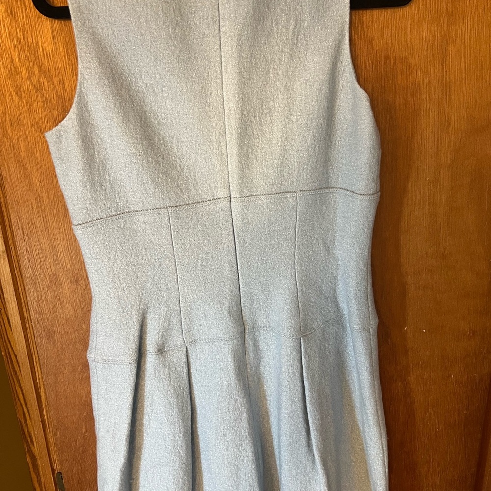 Ann Taylor Light Gray Midi Dress